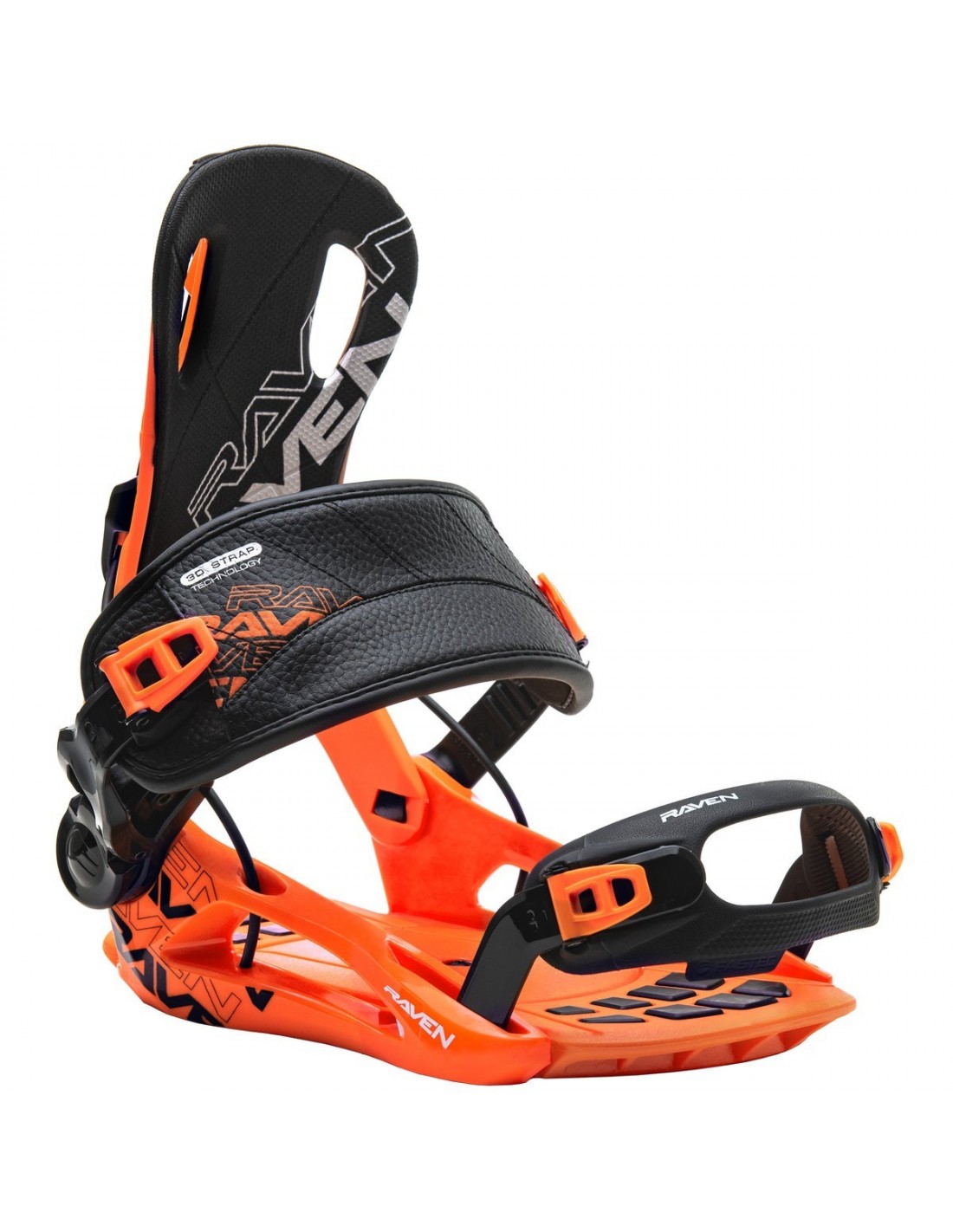 Fixations de snowboard Systeme Flow Raven FT270 Black Orange Taille M(39 à  42)