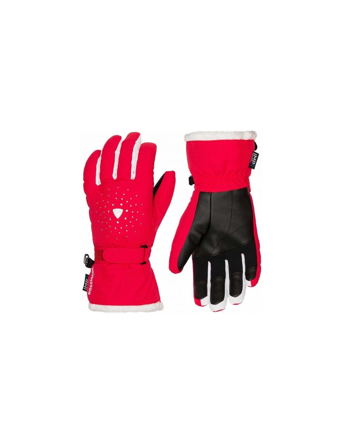 Spring Swiss Design: Paire de gants pour le four longs rouge