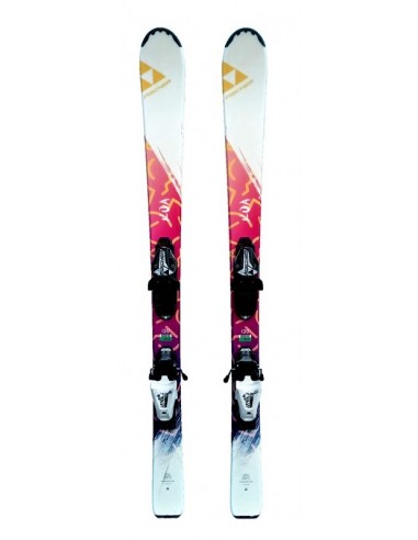 Ski Junior Occasion Fischer Koa Junior Pink Taille 120cm + Fix Accueil