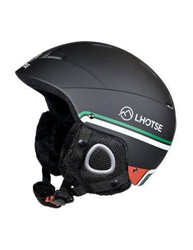 Casque de ski Lhotse Silicate Black Green Ajustable à molette Equipements