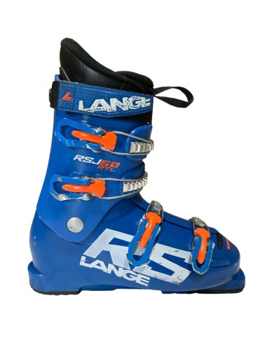 Lange RSJ60 Bleu Clair Occasion taille de 21 à 26 Mondopoint Chaussures de ski