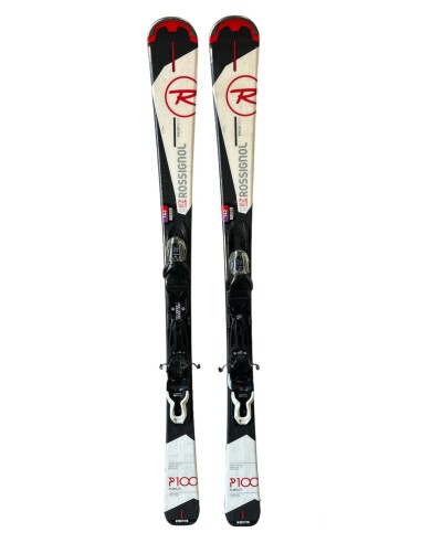 Ski Occasion Rossignol Pursuit 100 Blanc + Fix Look Ski adulte