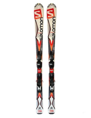 Ski Occasion Salomon X Drive Focus Orange + Fix Taille 147cm Ski adulte