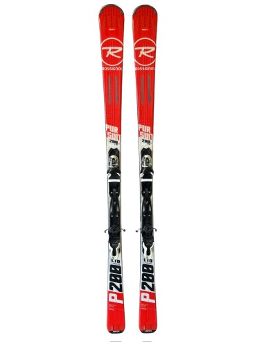 Ski Occasion Rossignol Pursuit 200 Red + Fix Look Ski adulte