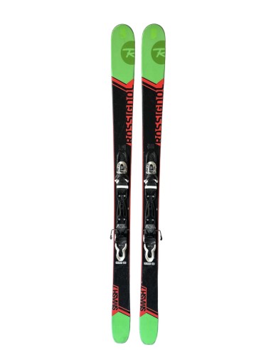 Ski Occasion Rossignol Smash 7 Vert + Fix Look Ski adulte