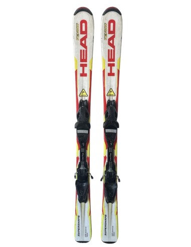 Ski Junior Occasion Head SuperShape Team jaune + Tyrolia Ski junior occasion