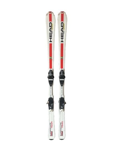 Ski Junior Occasion Head Supershape Era Blanc + Fix Ski junior